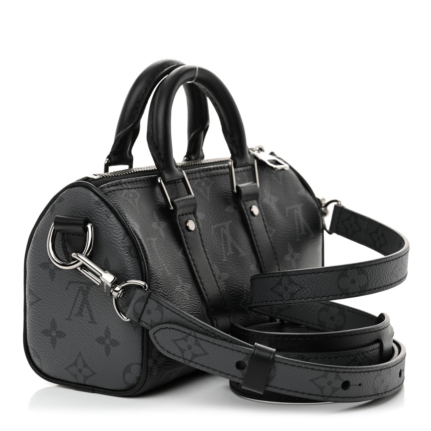 Reverse Monogram Eclipse Keepall XS Black