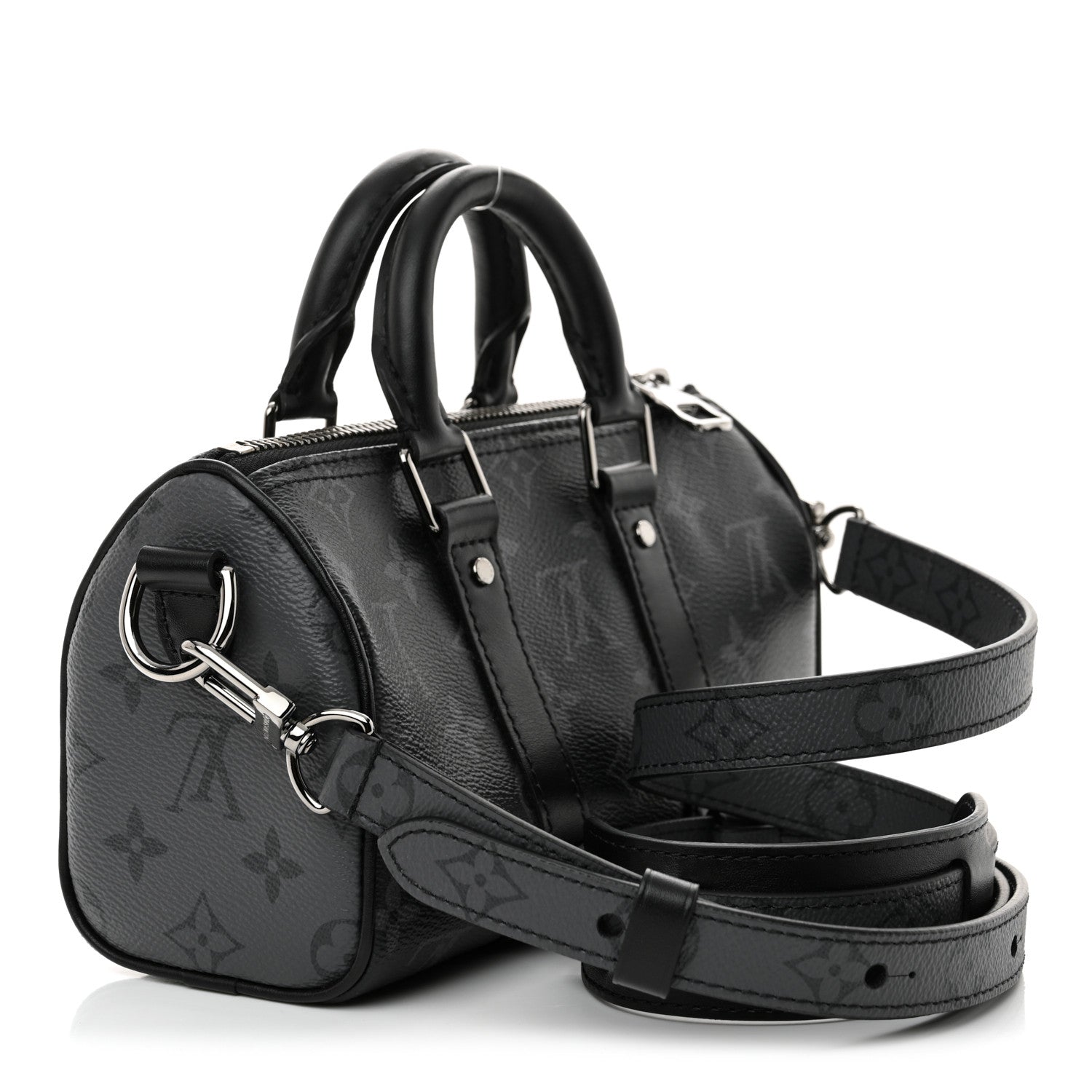 Louis Vuitton Reverse Monogram Eclipse Keepall XS Black 3 of 10
