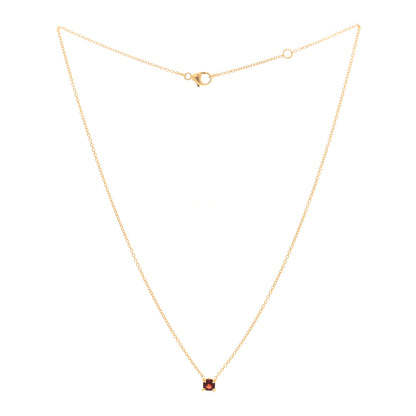 David Yurman 18K Yellow Gold Garnet Chatelaine Teen Necklace 3 of 4
