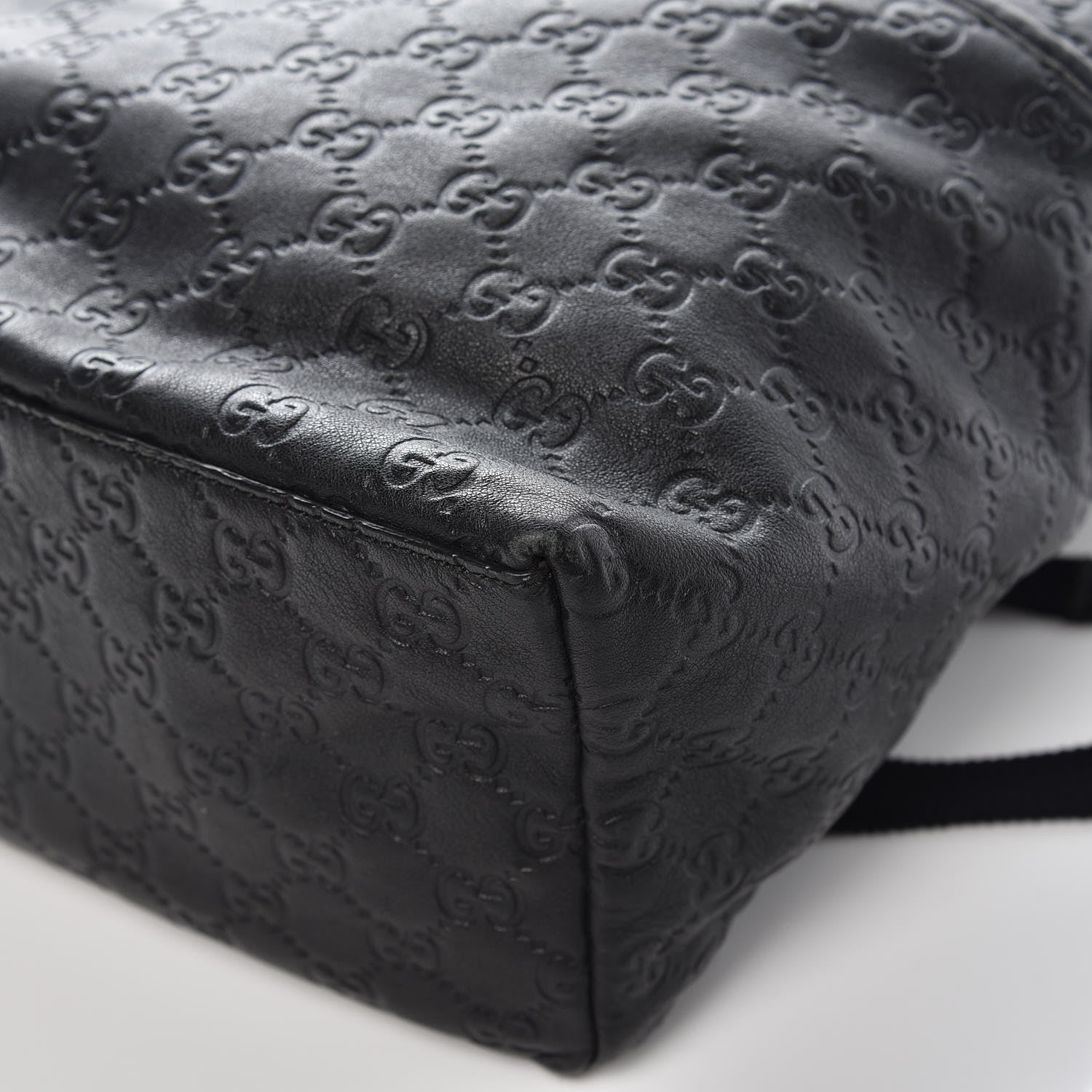 Gucci Guccissima Medium Classic Backpack Black 9 of 12