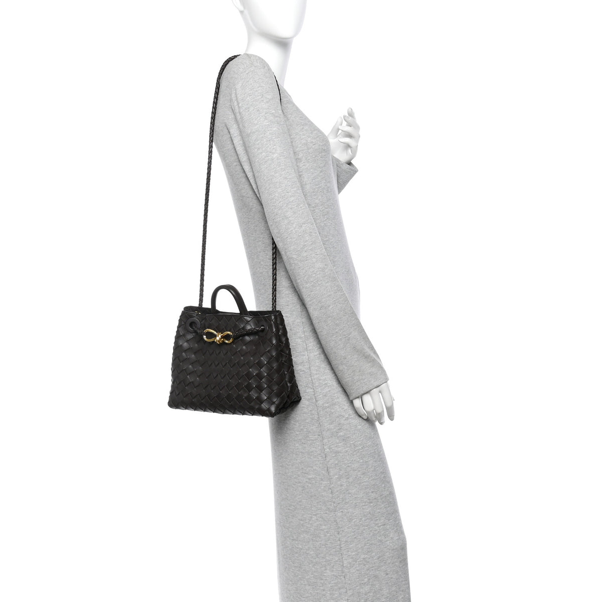 Bottega Veneta Nappa Intrecciato Small Andiamo Shoulder Bag Fondant 2 of 9