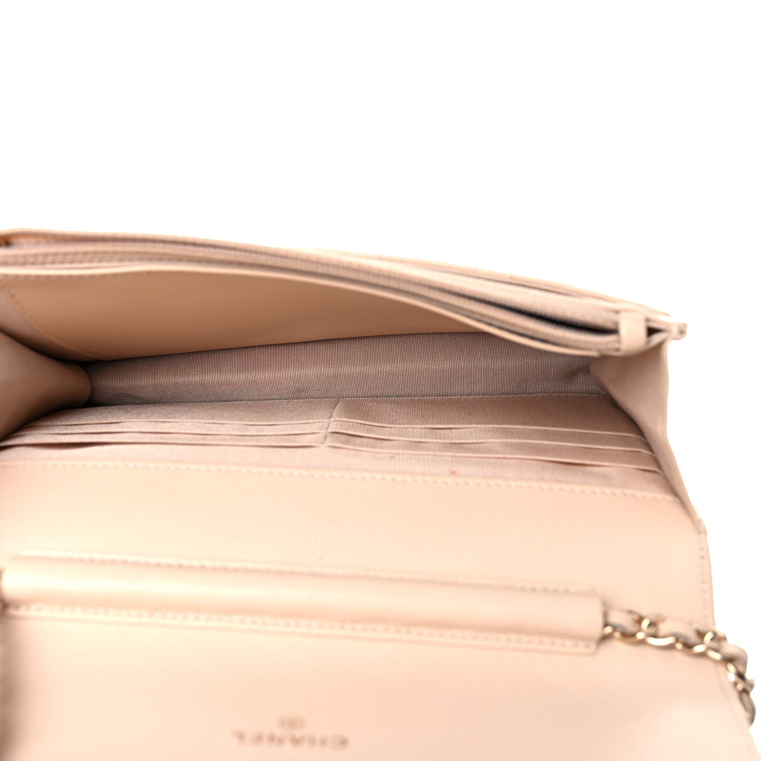 Chanel Caviar Quilted Coco Candy Wallet On Chain WOC Beige 5 of 15