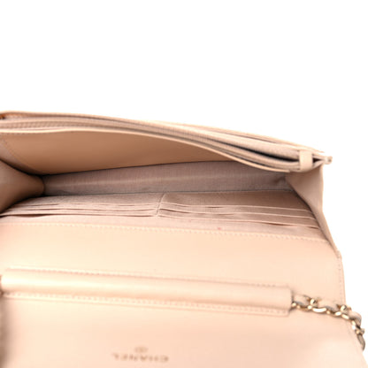 Chanel Caviar Quilted Coco Candy Wallet On Chain WOC Beige 5 of 15