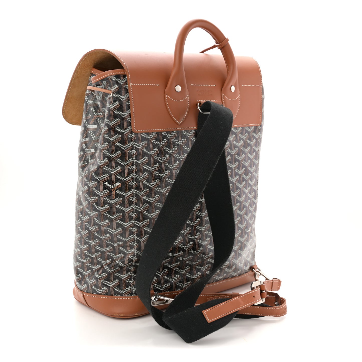 Goyardine Calfskin Alpin MM Backpack Gold Black