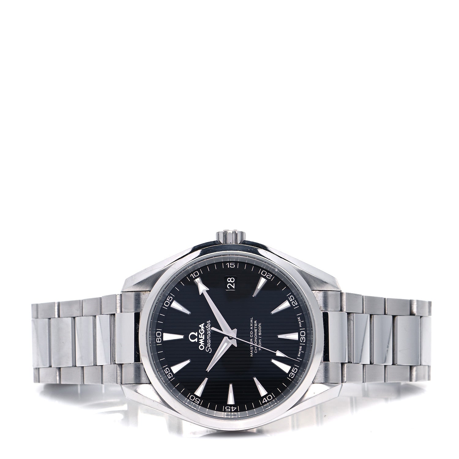 Omega Stainless Steel 41mm Seamaster Aqua Terra 150M Master Co-Axial Automatic Watch Black 231.10.42.21.01.003 2 of 5