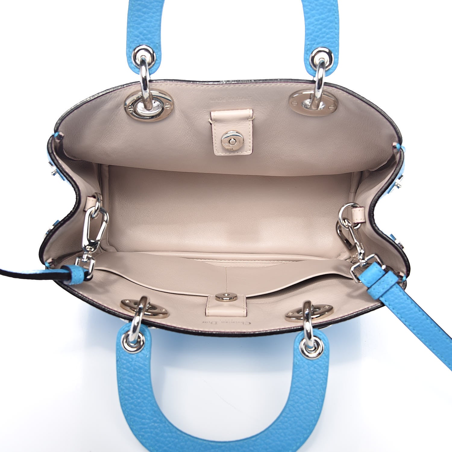 Christian Dior Bullcalf Mini Diorissimo Tote Bleu Nosy 5 of 12