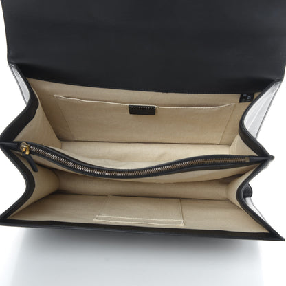 Gucci Calfskin Bamboo Web Large Dionysus Top Handle Bag Black Bright Evergreen Hibiscus Red 5 of 16
