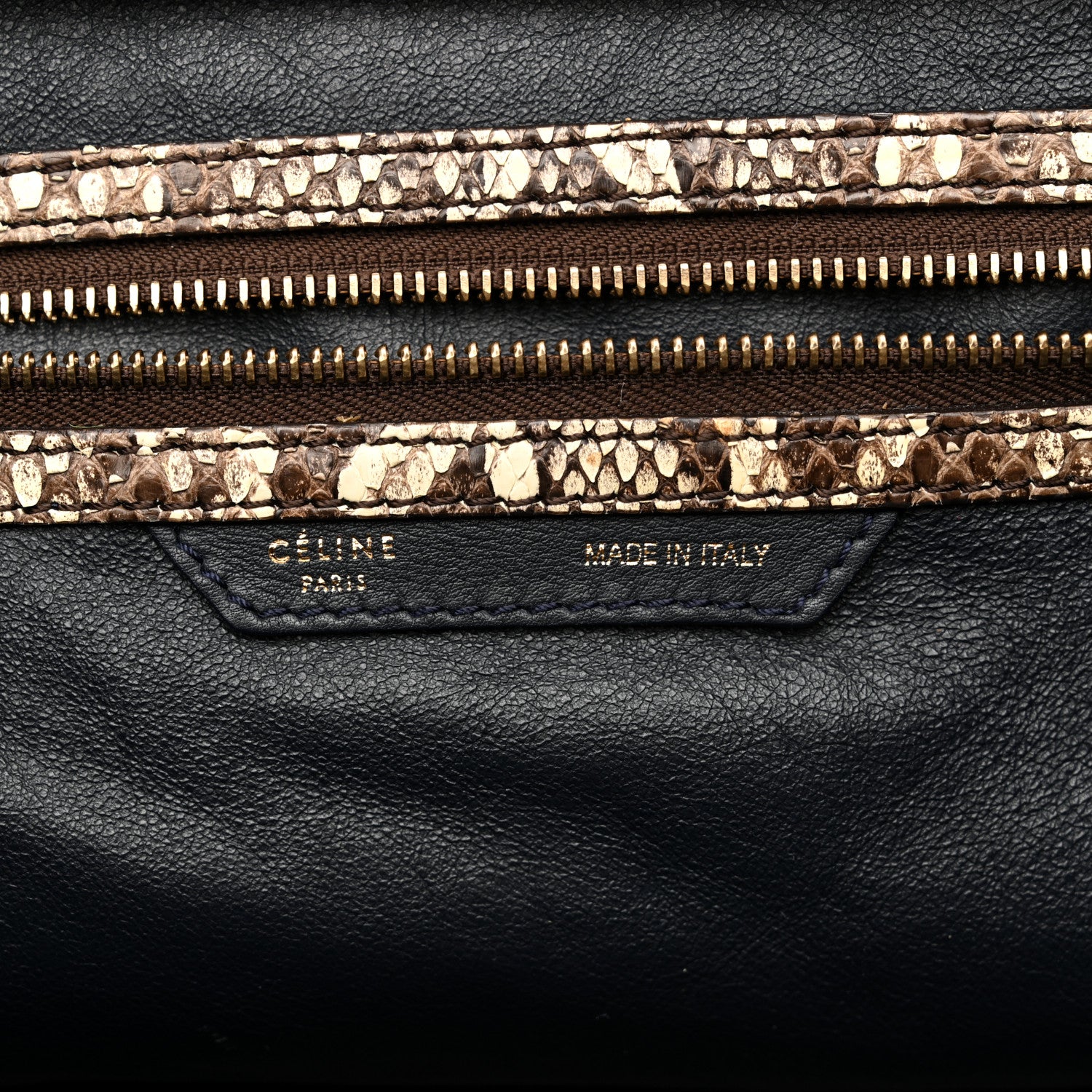 Celine Snakeskin Mini Luggage Beige 6 of 18