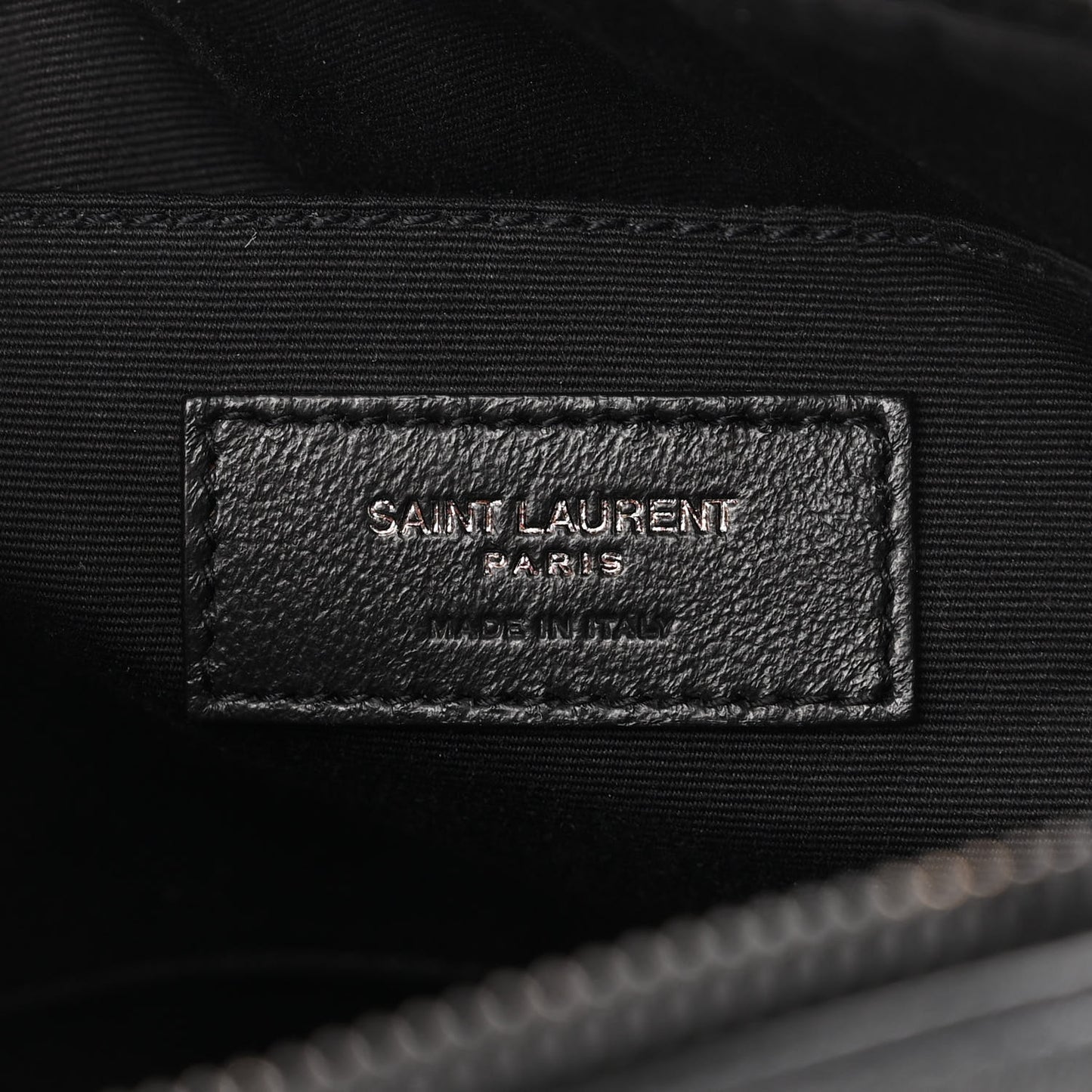 Calfskin Matelasse Monogram Monochrome Lou Camera Bag Black