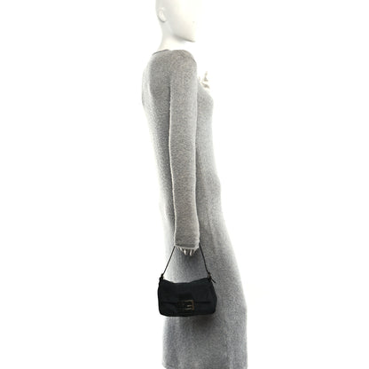 Fendi Zucchino Mini Mama Baguette Black 2 of 10