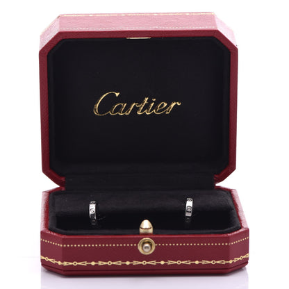 Cartier 18K White Gold Small LOVE Hoop Earrings 10 of 10