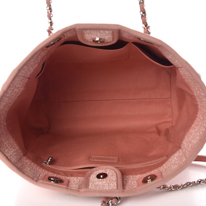 Chanel Canvas Deauville Small Tote Pink 5 of 14