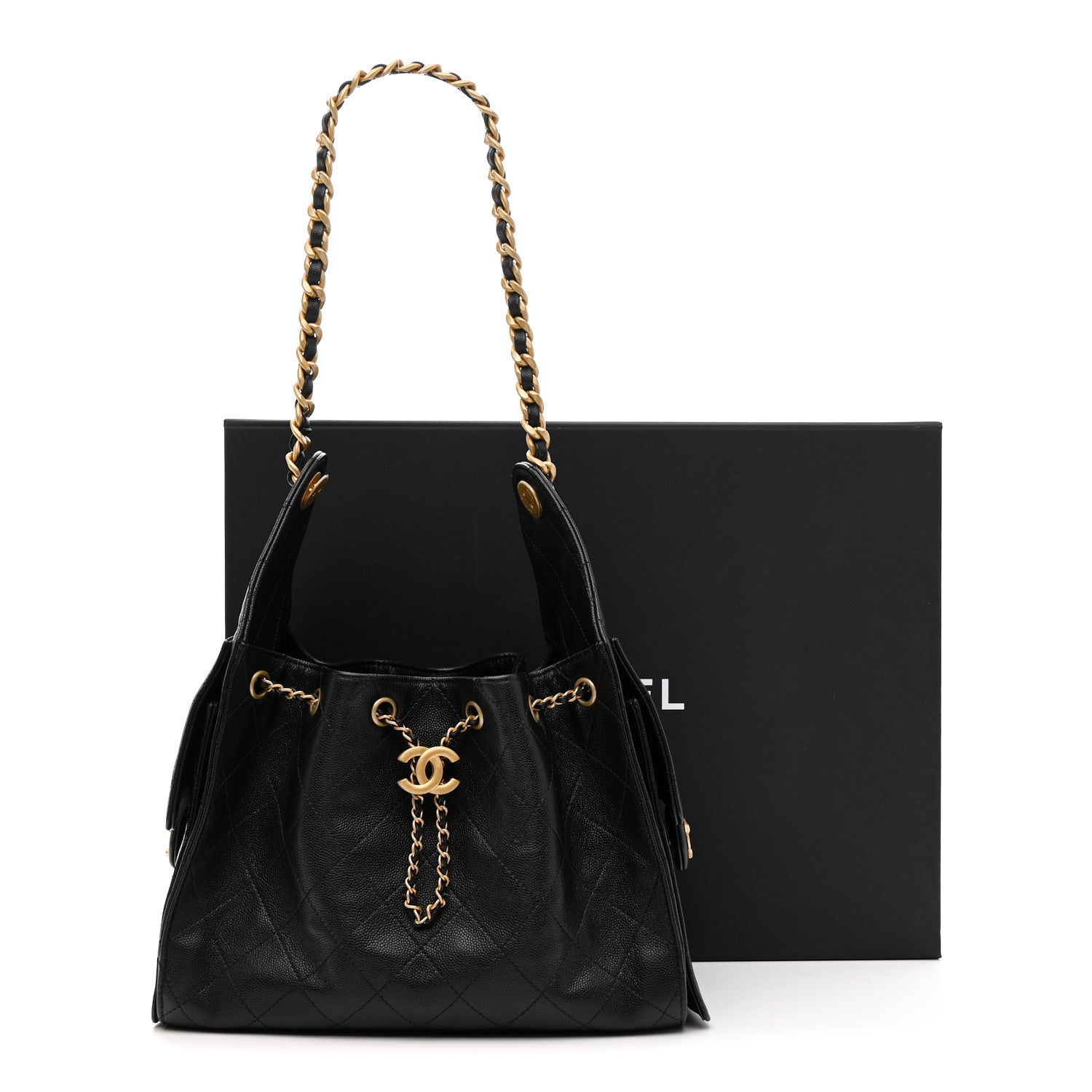 Chanel Caviar Quilted Small Chanel 25 Handbag Black 11 of 11