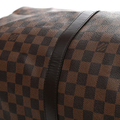 Louis Vuitton Damier Ebene Keepall Bandouliere 55 11 of 17