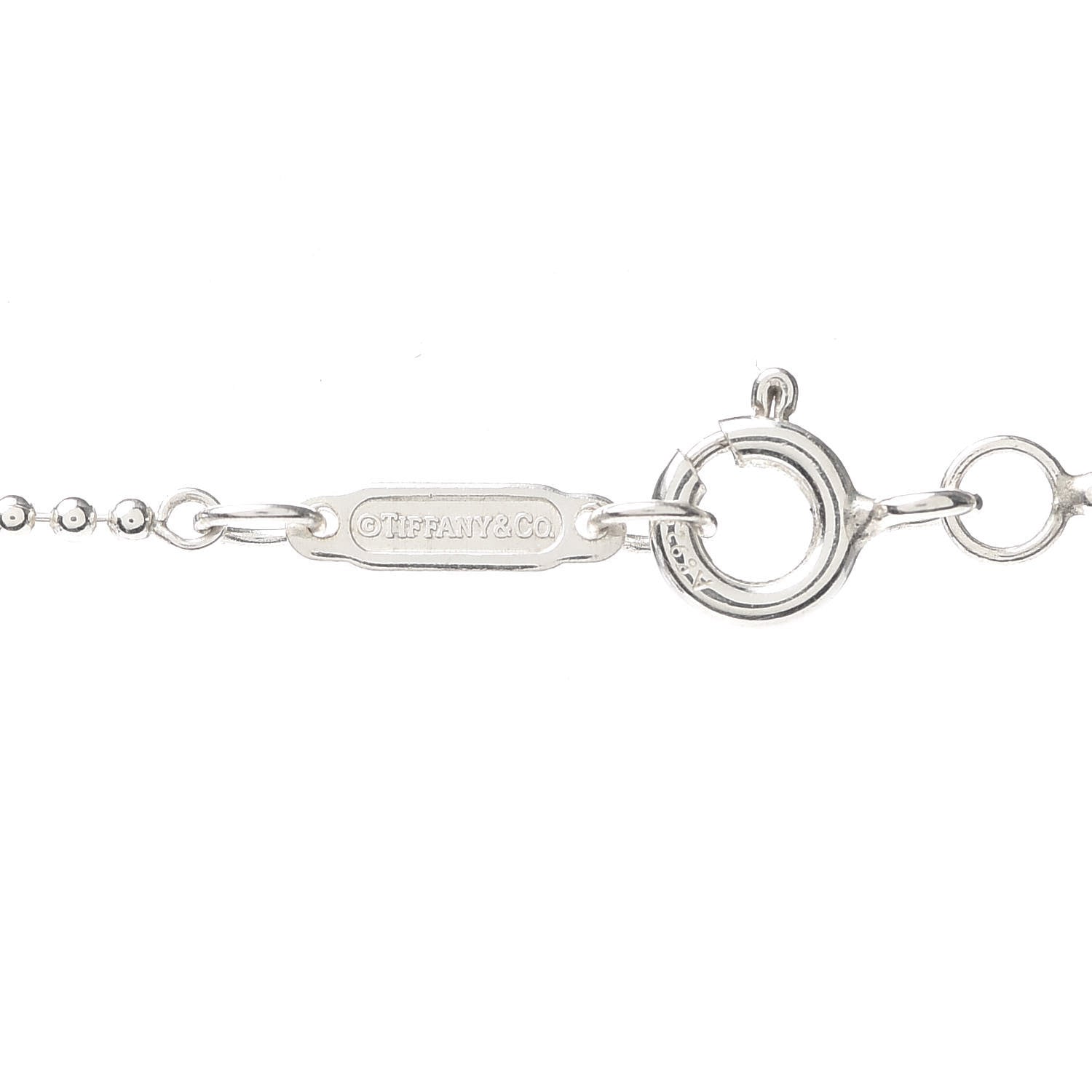 Tiffany Sterling Silver Heart Lock Pendant Necklace 5 of 5