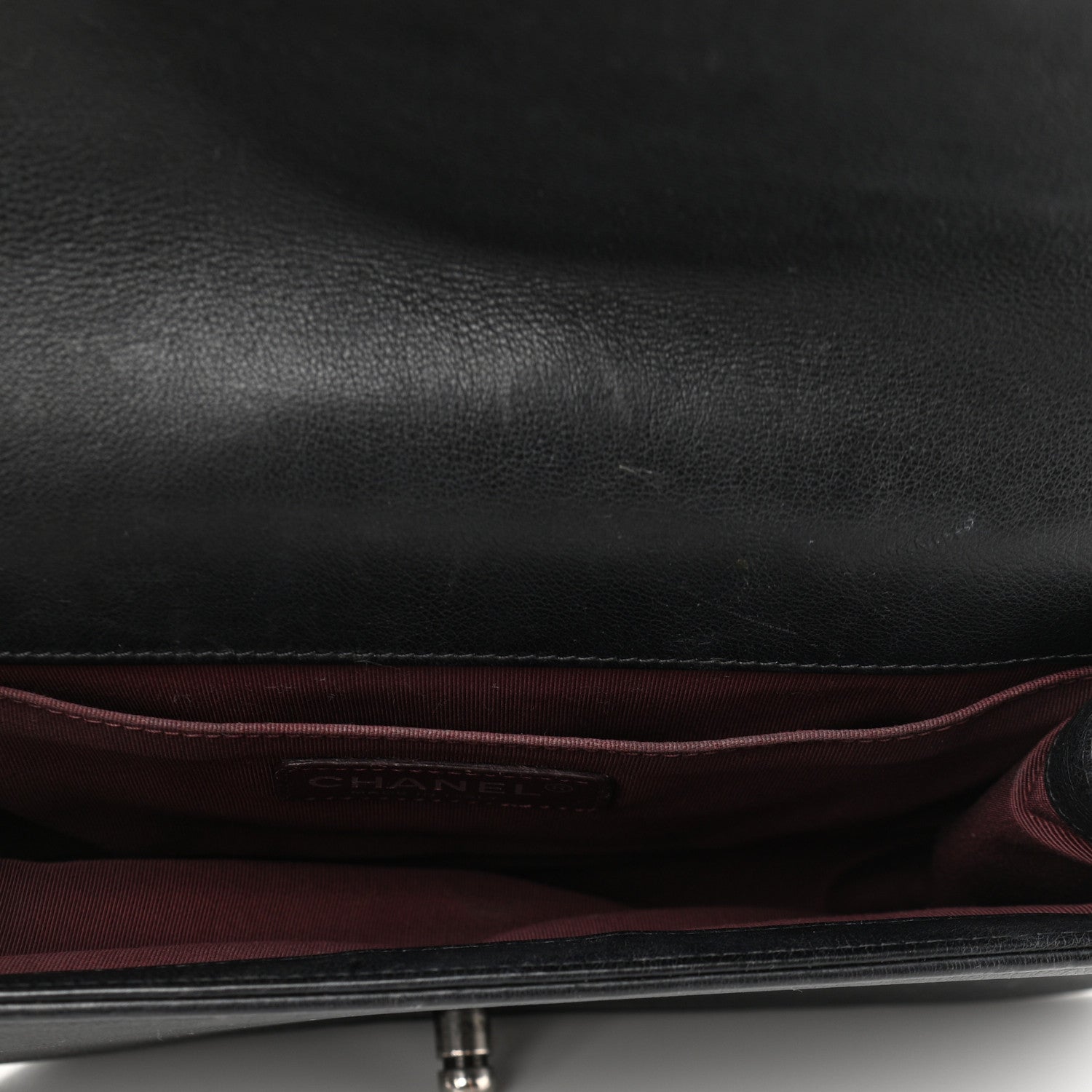 Chanel Calfskin Quilted Double Stitch New Medium Boy Flap Black 4 of 9