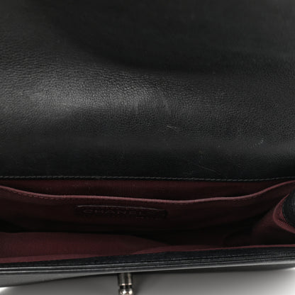 Chanel Calfskin Quilted Double Stitch New Medium Boy Flap Black 4 of 9