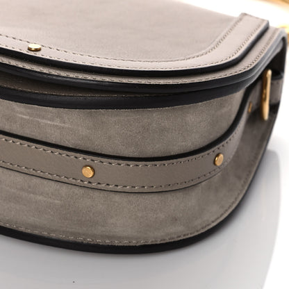 Chloe Calfskin Suede Small Nile Bracelet Bag Motty Grey 6 of 12