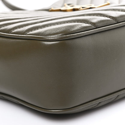 Saint Laurent Calfskin Matelasse Monogram Lou Camera Bag Military Olive 7 of 8
