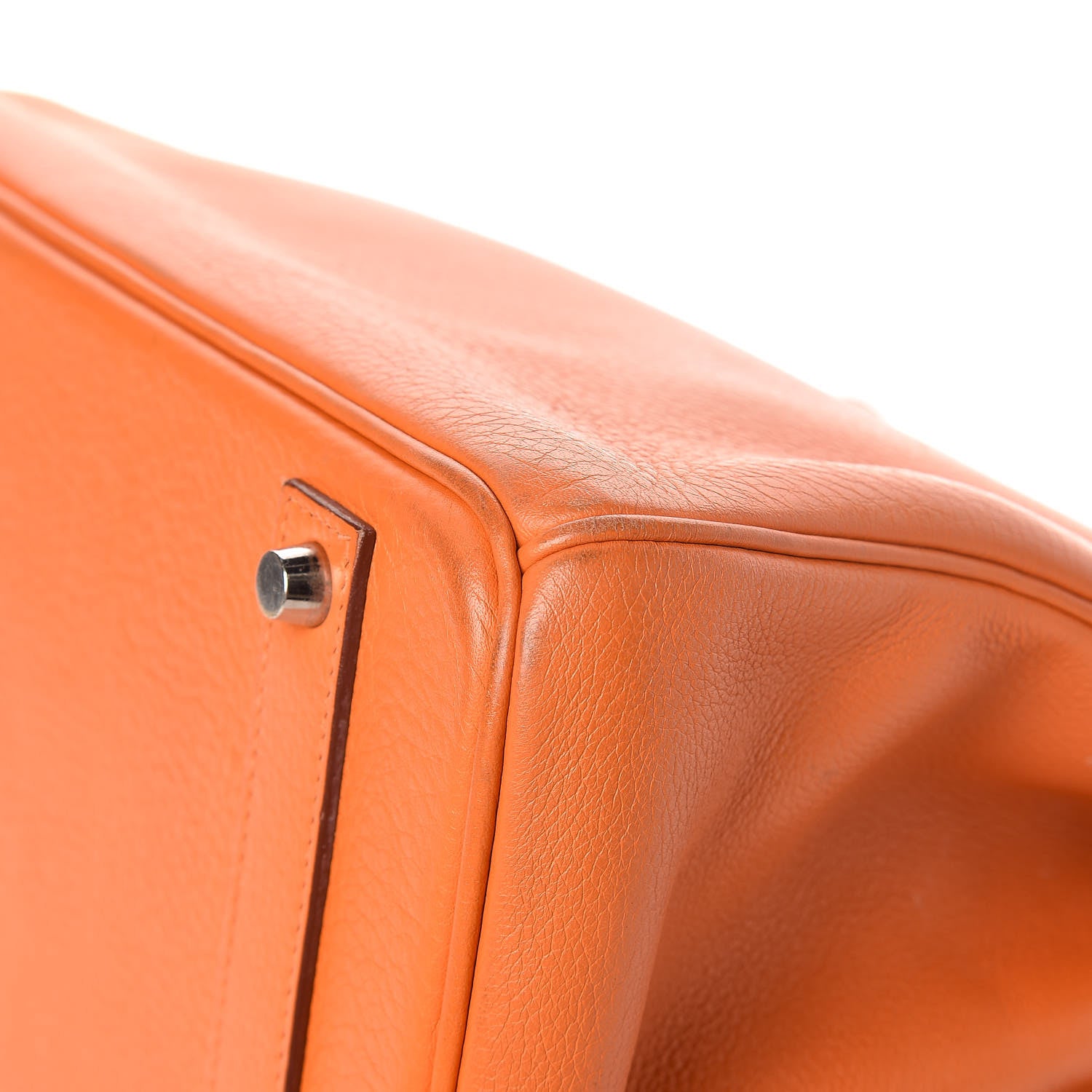 Hermes Taurillon Clemence Birkin 40 Orange 25 of 33