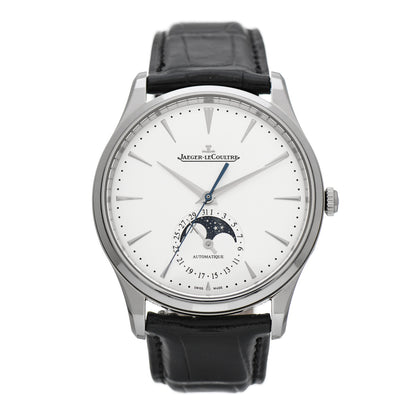 Jaeger-LeCoultre Stainless Steel Alligator 39mm Master Ultra Thin Moon Automatic Watch Q1368430 1 of 5