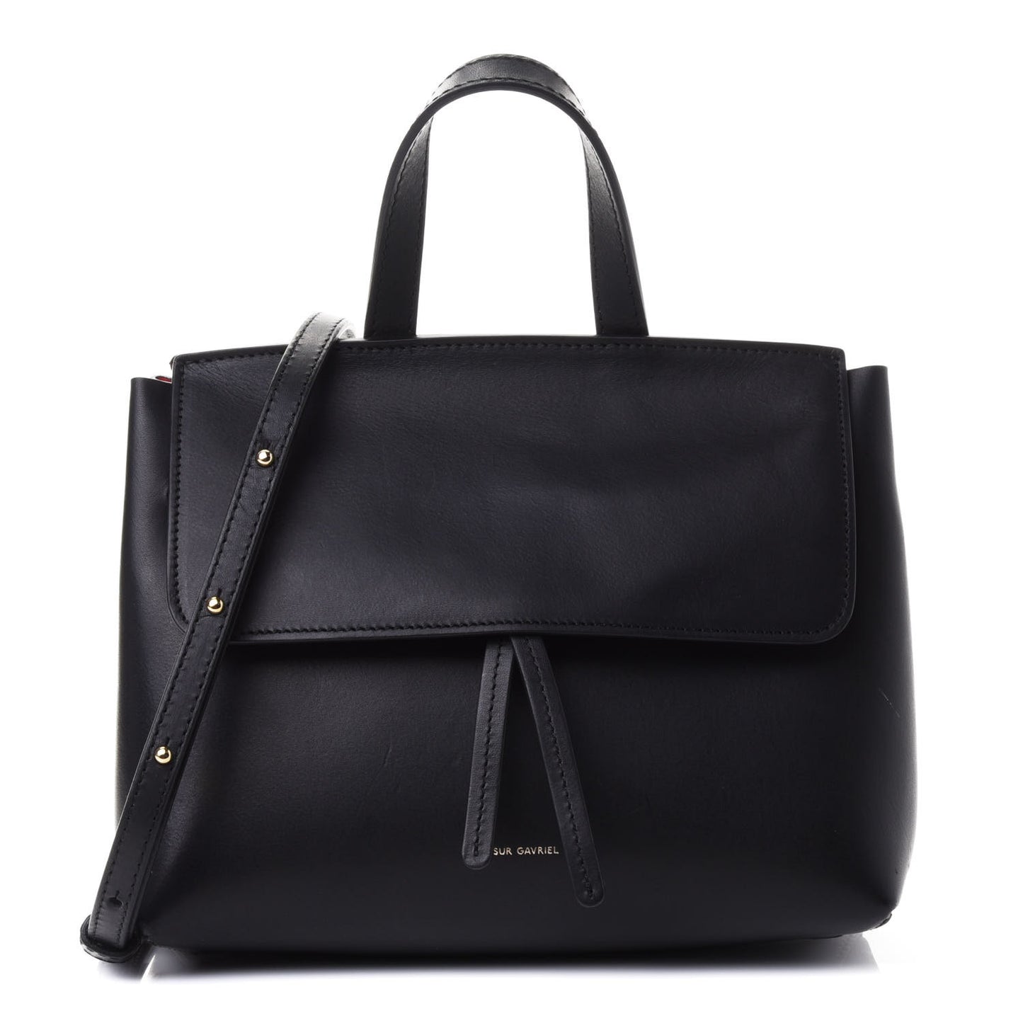 Calfskin Mini Lady Bag Black Flamma