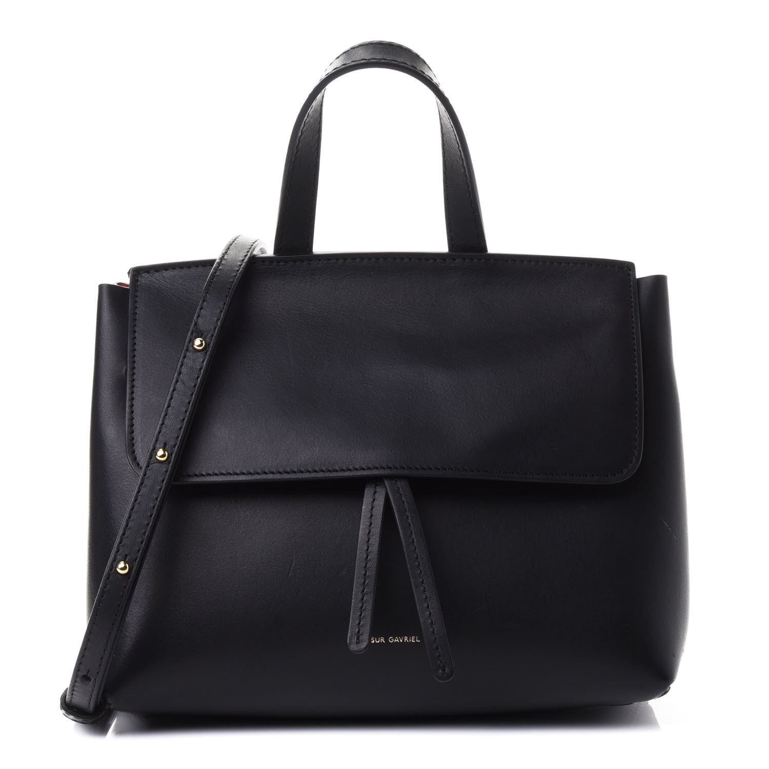 Mansur Gavriel Calfskin Mini Lady Bag Black Flamma 1 of 4