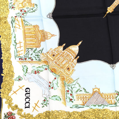 Gucci Silk Memories of Paris Scarf 4 of 5