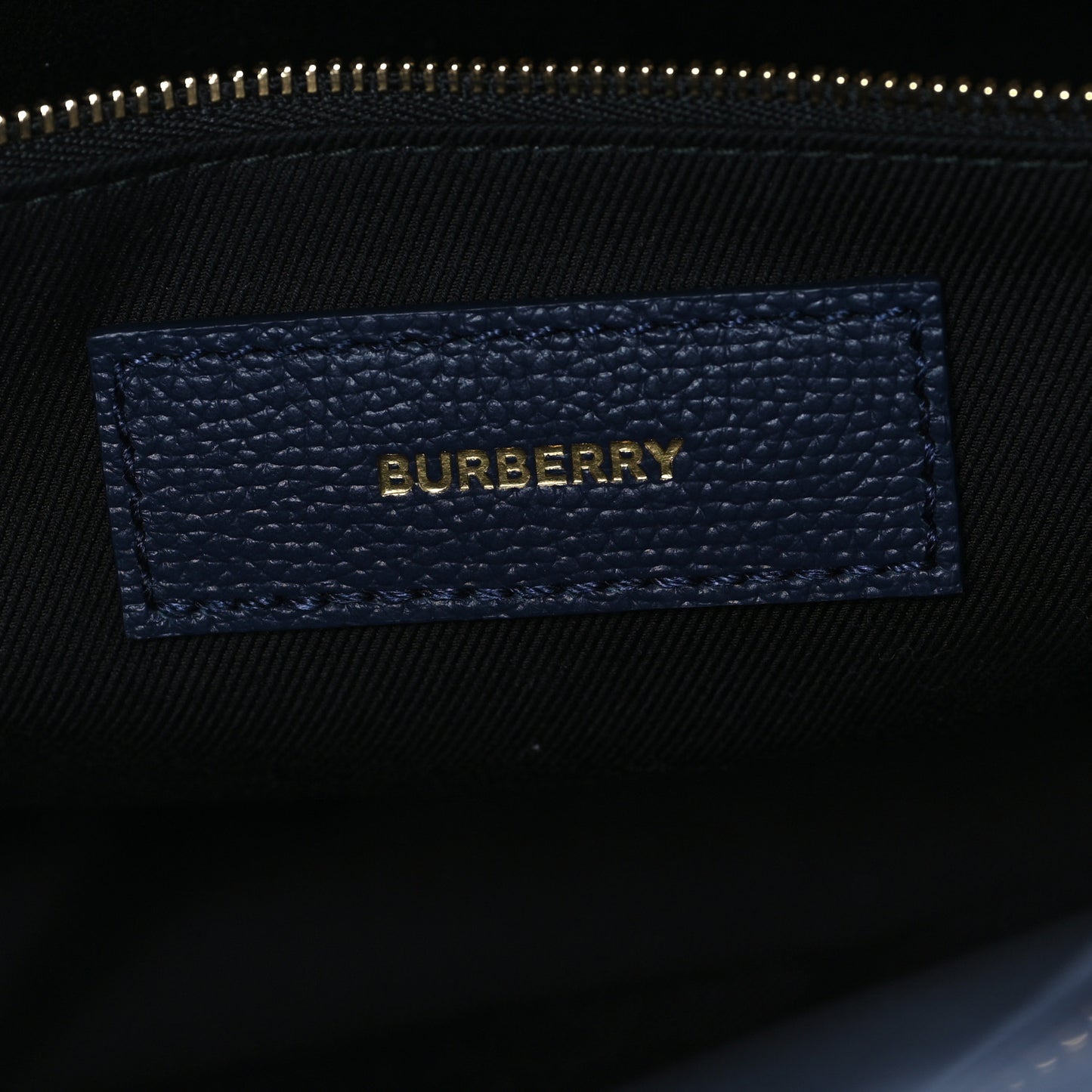 Derby Calfskin Vintage Check Medium Banner Tote Regency Blue