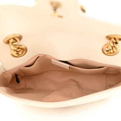 Gucci Calfskin Matelasse Mini GG Marmont Shoulder Bag White 5 of 13