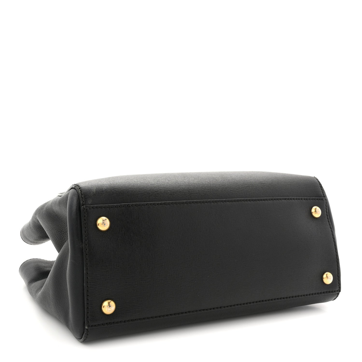 Fendi Vitello Elite Petite 2Jours Tote Black 4 of 12