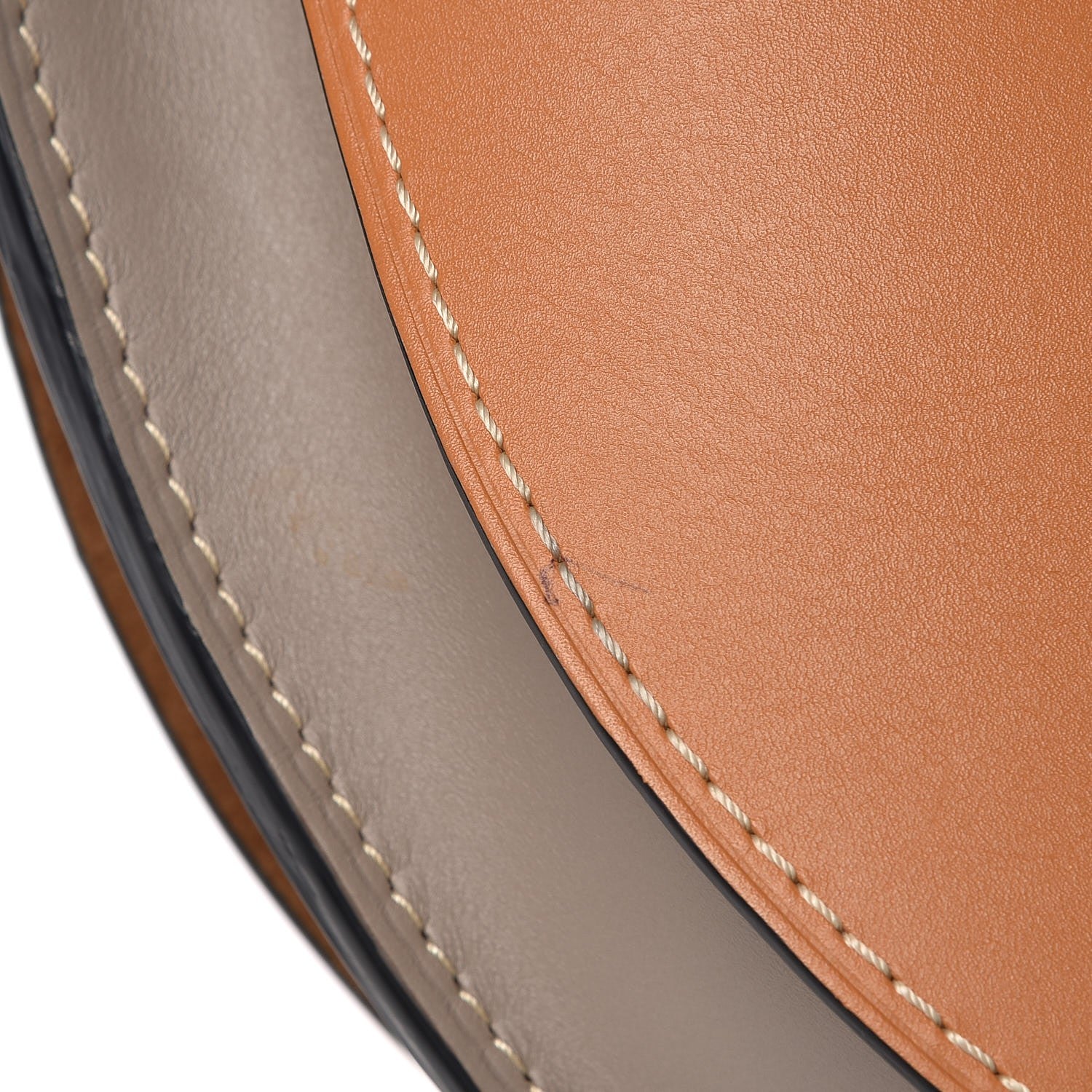 Loewe Grained Calfskin Gate Bag Amber Light Grey Rust 9 of 9