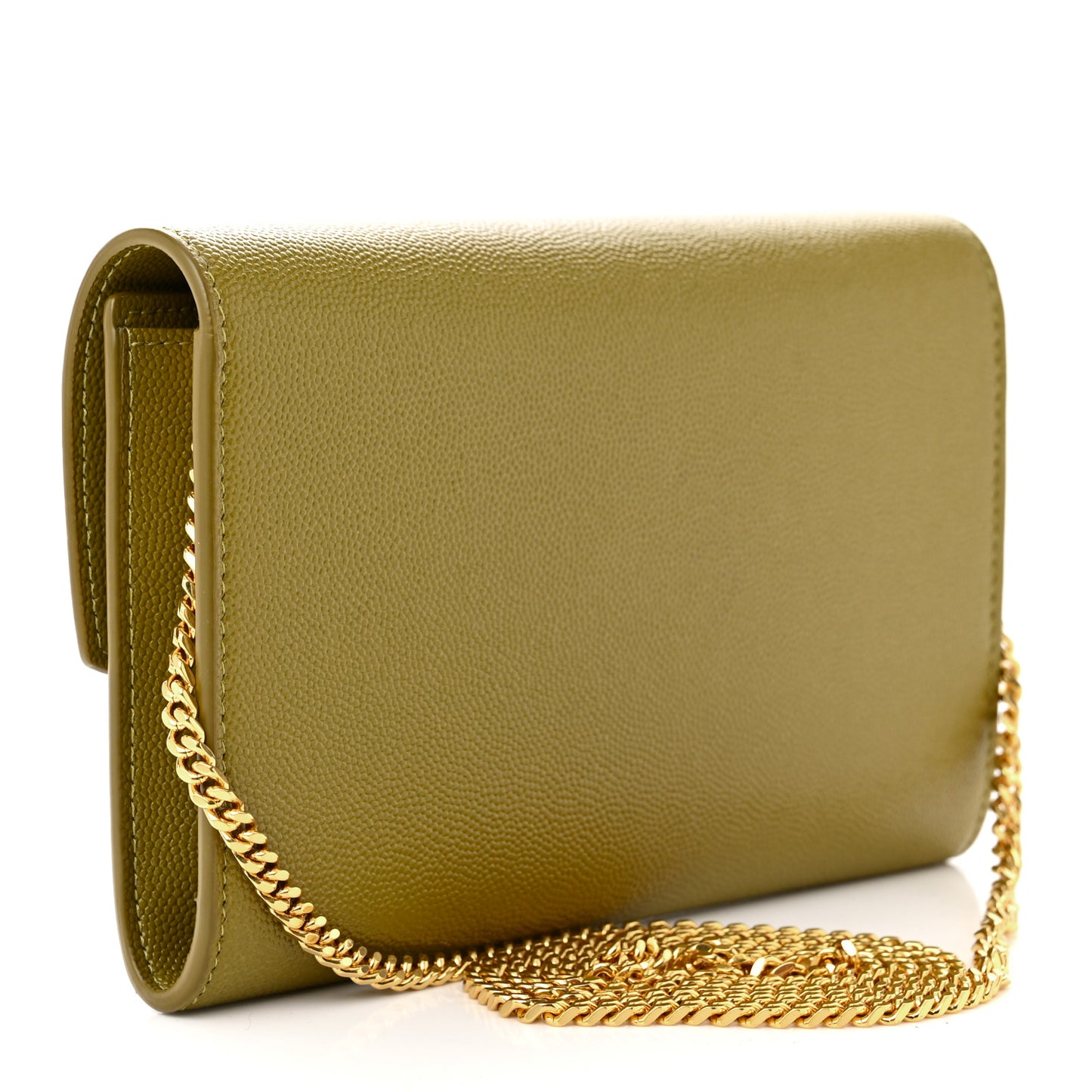 Grain De Poudre Monogram Uptown Chain Wallet Olive