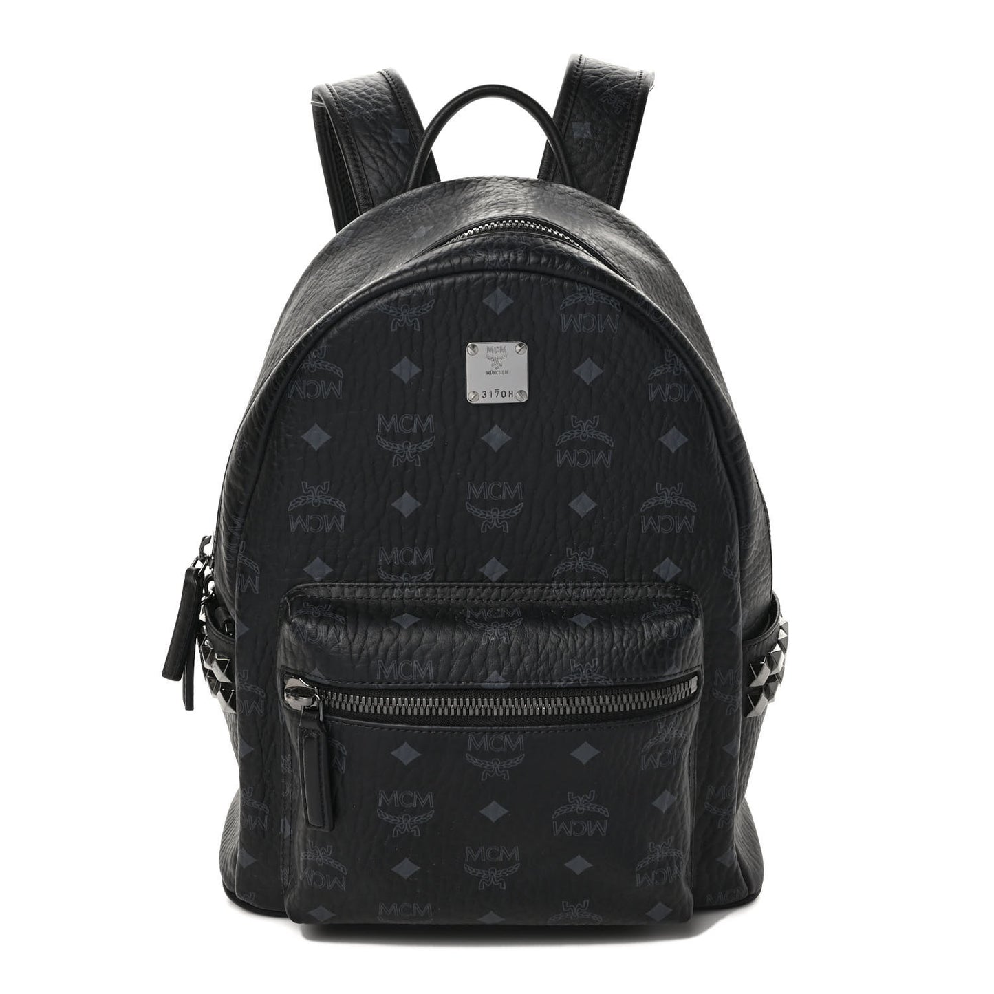 Visetos Small Side Stud Stark Backpack Black