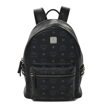 MCM Visetos Small Side Stud Stark Backpack Black 1 of 9
