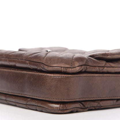 Chanel Lambskin Quilted Mini Chanel 3 Flap Brown 7 of 10