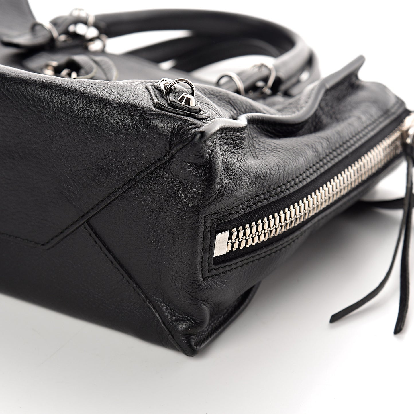 Calfskin Papier Mini A4 Tote Black