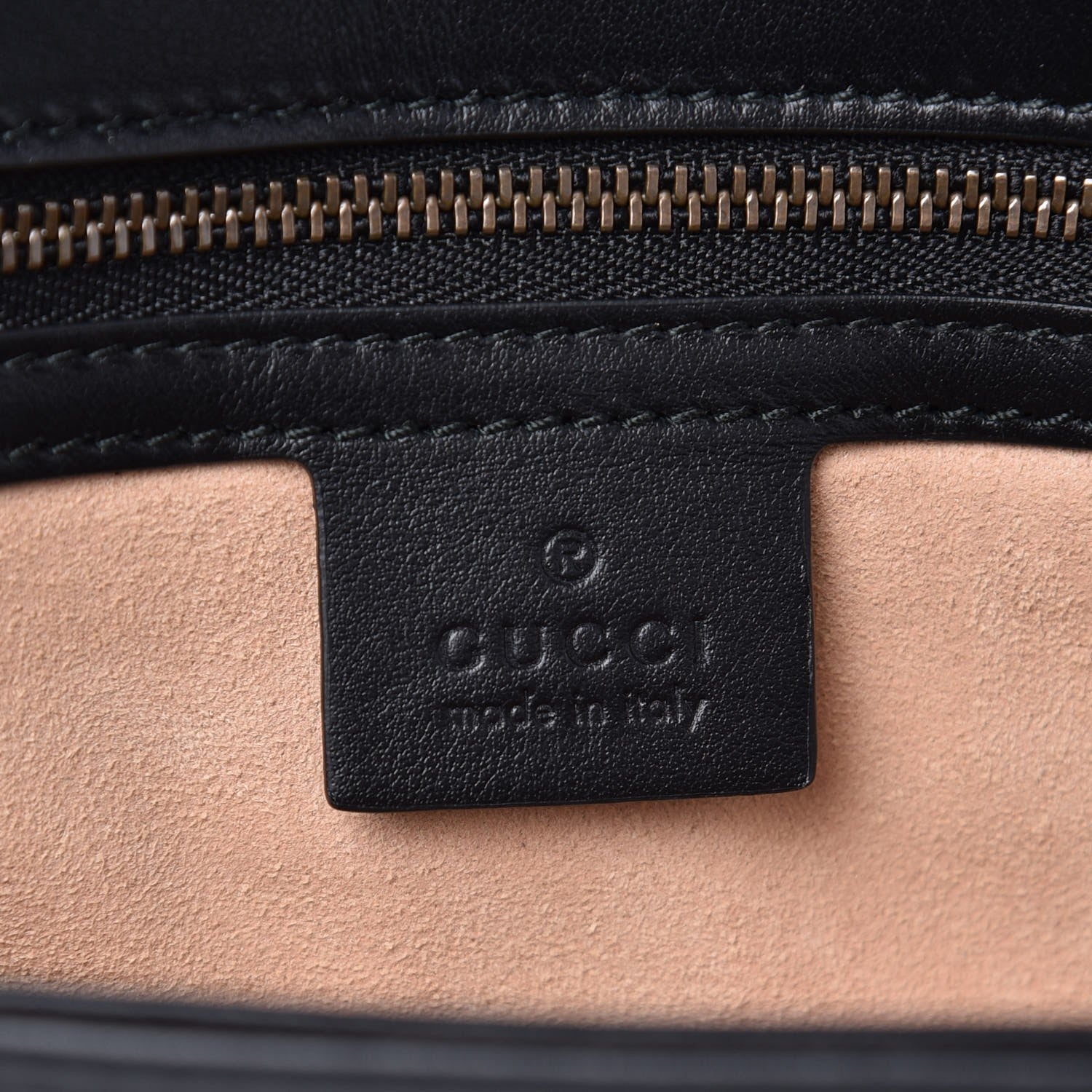 Gucci Calfskin Matelasse Large GG Marmont Shoulder Bag Black 4 of 5