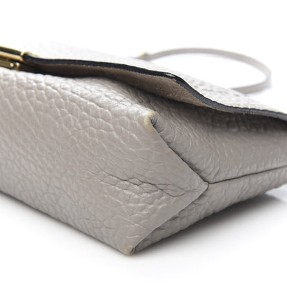 Burberry Signature Grain Medium Mildenhall Crossbody Bag Pale Grey 9 of 10