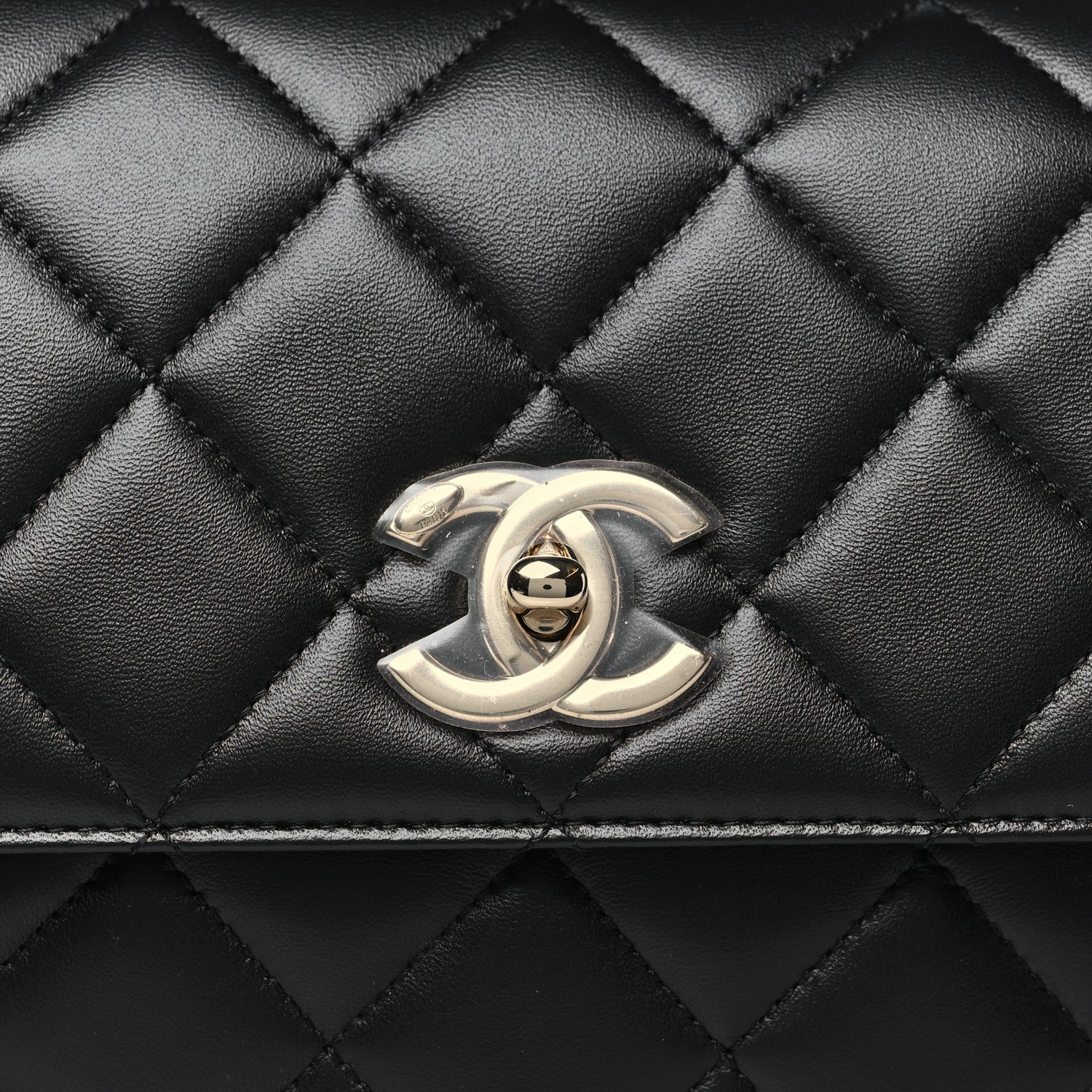 Chanel Lambskin Quilted Medium Trendy CC Flap Dual Handle Bag Black 8 of 10