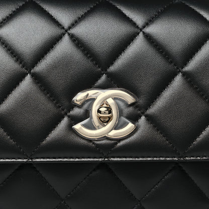 Chanel Lambskin Quilted Medium Trendy CC Flap Dual Handle Bag Black 8 of 10