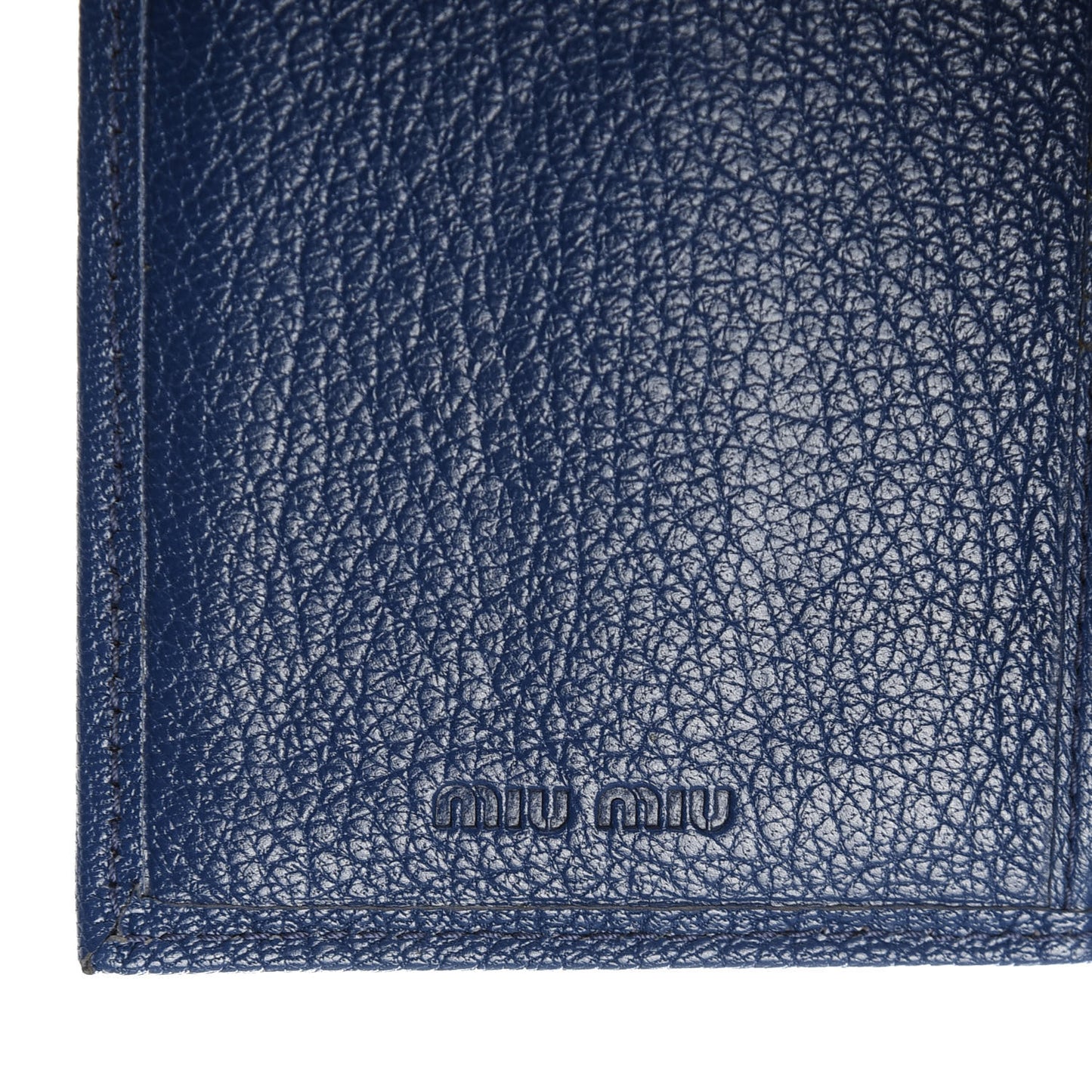 Goatskin Madras Flap Wallet Cobalto