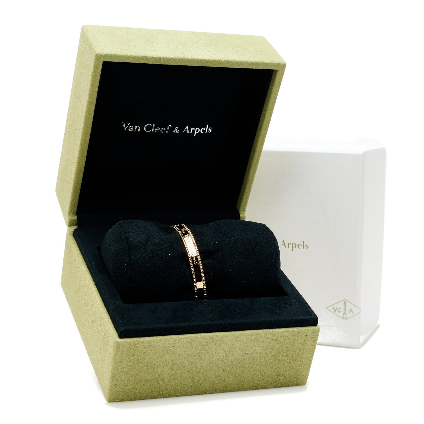 18K Yellow Gold Perlee Signature Bangle Bracelet XS