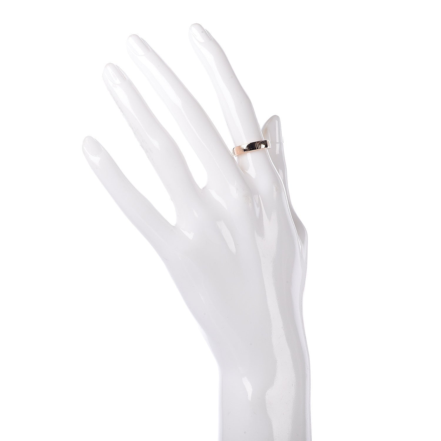 Cartier 18K Pink Gold 4mm Happy Birthday Band Ring 49 4.75 2 of 4