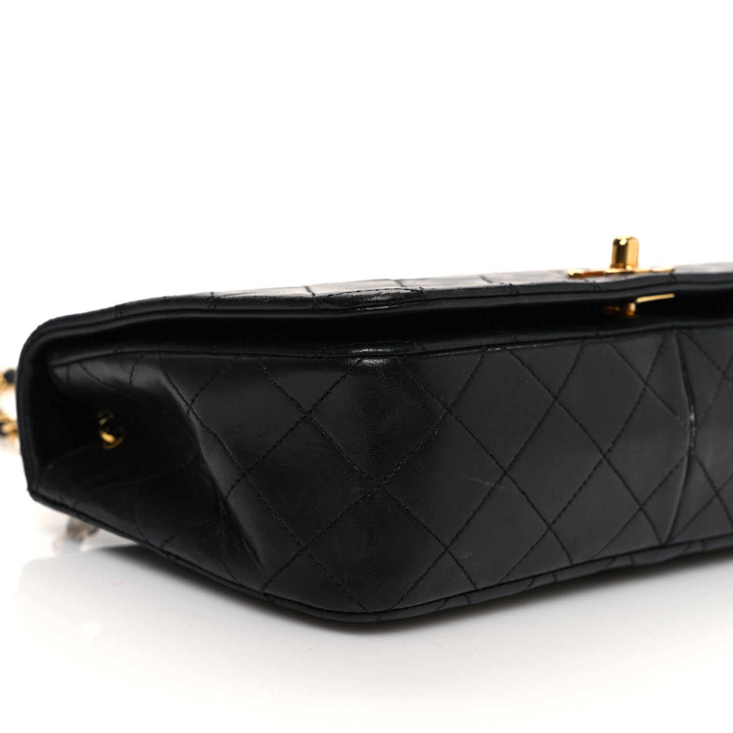 Chanel Lambskin Quilted Small Single Flap Black 10 of 14
