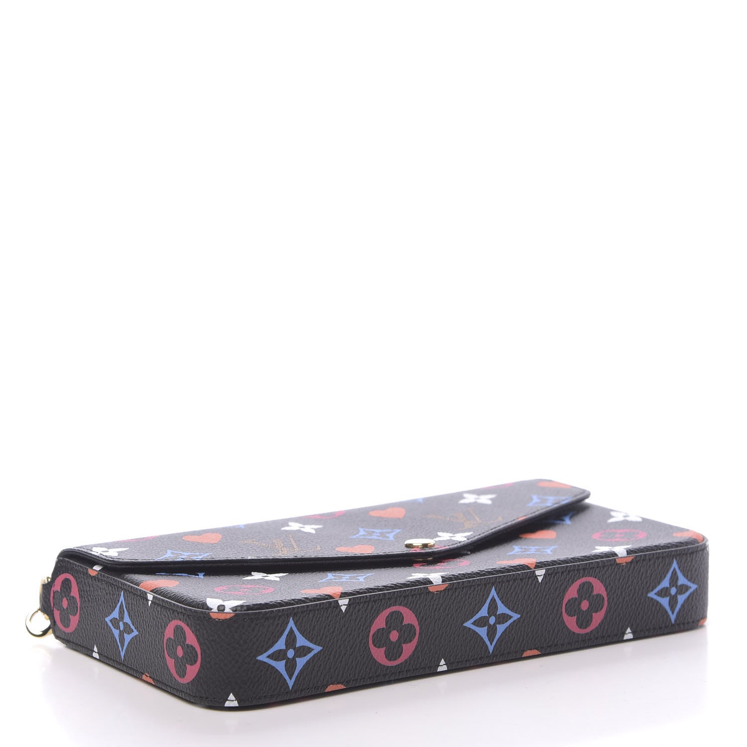 Louis Vuitton Game On Felicie Chain Wallet Black 5 of 10