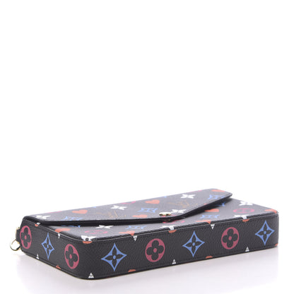 Louis Vuitton Game On Felicie Chain Wallet Black 5 of 10