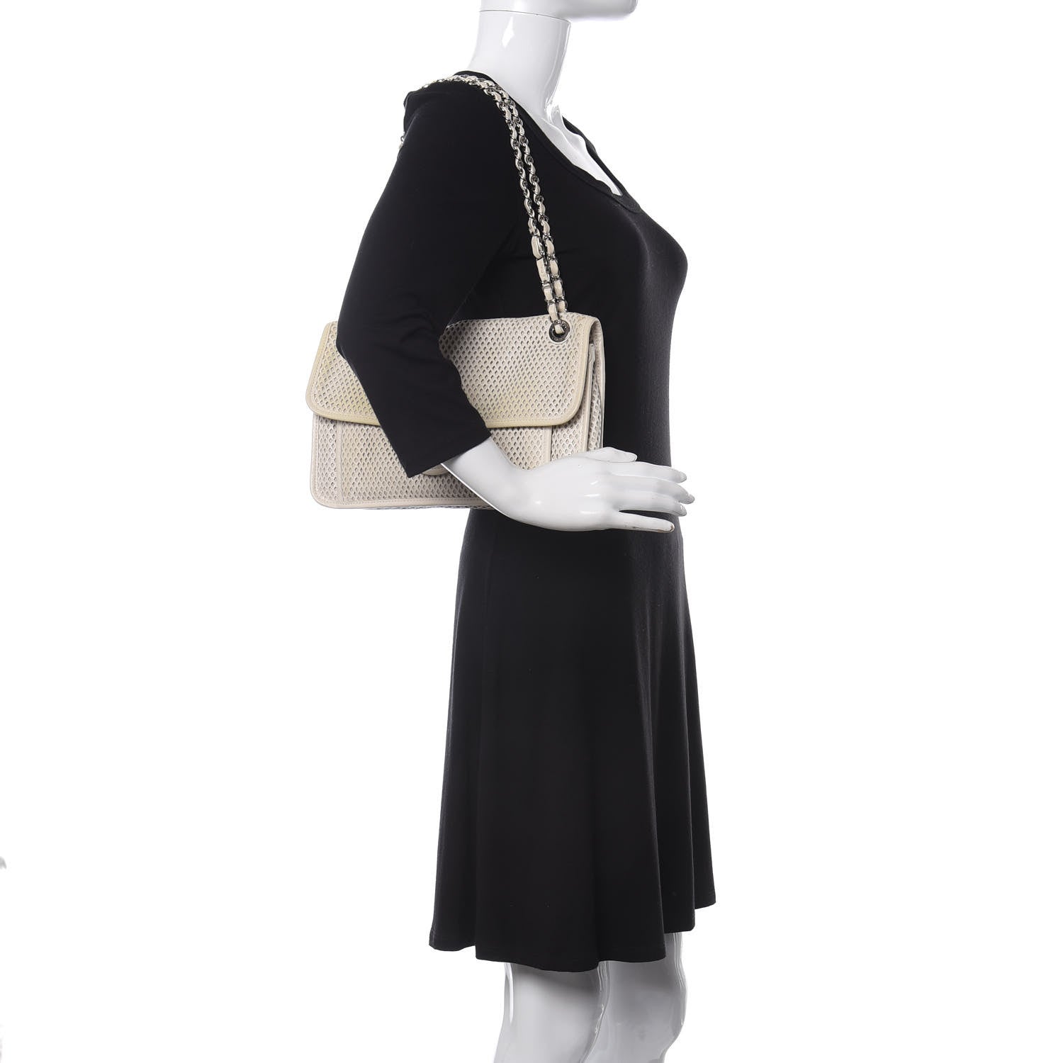 Chanel Perforated Calfskin Up In The Air Flap White 2 of 13