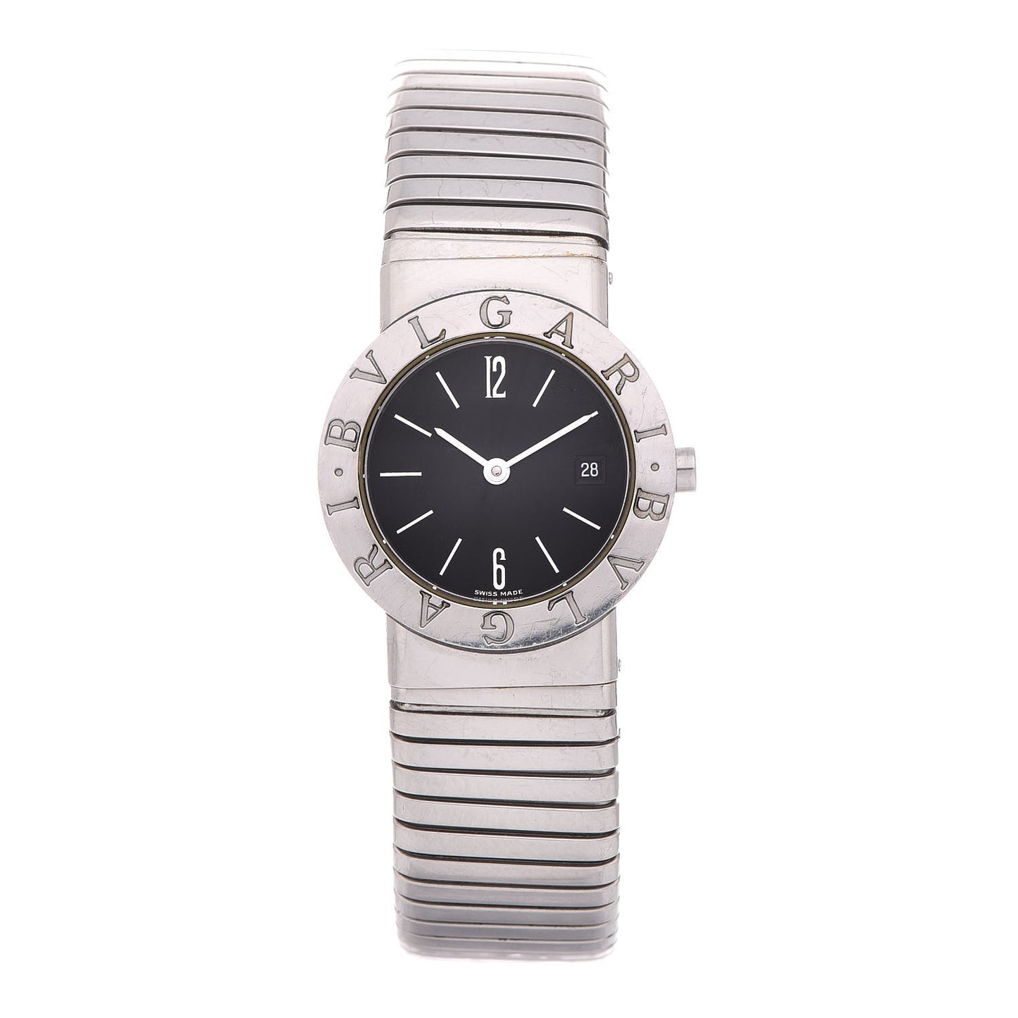 Stainless Steel 26mm Tubogas Quartz Watch Black