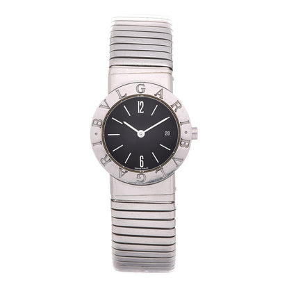 Bulgari Stainless Steel 26mm Tubogas Quartz Watch Black 1 of 7